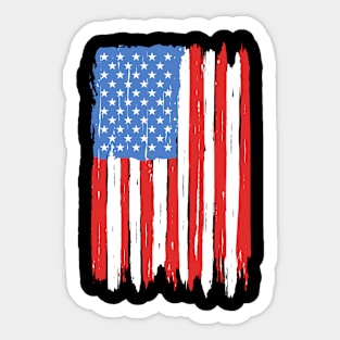 American Flag Graphic Sticker